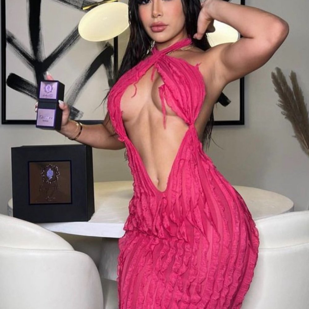 Diva Moda Fashion Pink maxi dress